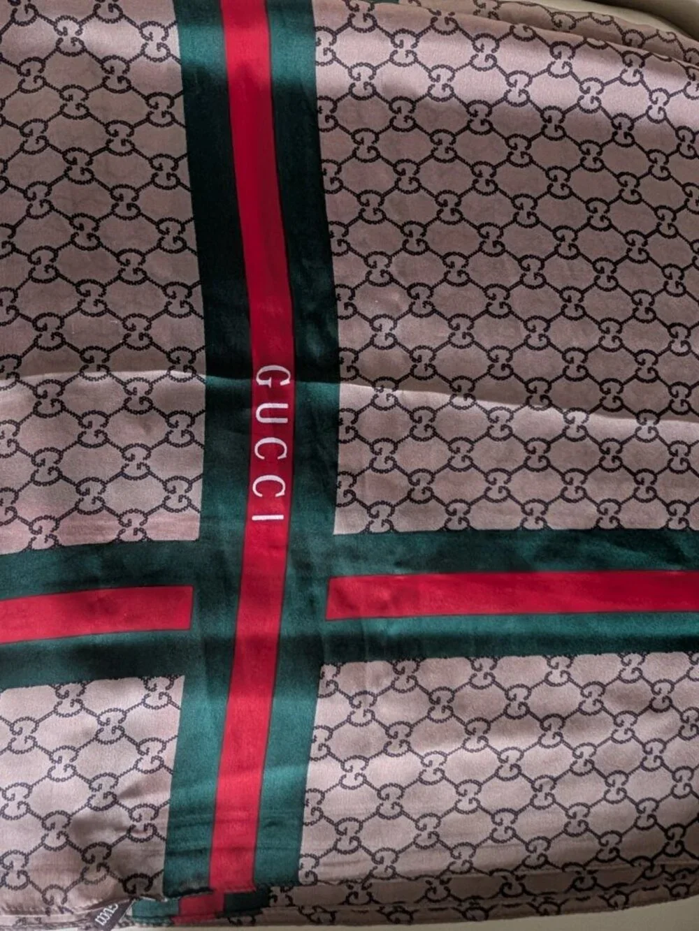 New Gucci Silk Scarf